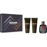 Missoni pour Homme Giftset - 100 ml eau de parfum spray + 100 ml aftershave balm + 100 ml showergel - cadeauset voor heren