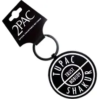 Tupac - Trust Nobody Sleutelhanger - Zwart