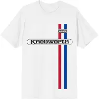 Ginza.se Oasis - Knebworth Vertical Stripe Heren T-shirt - 2XL - Wit