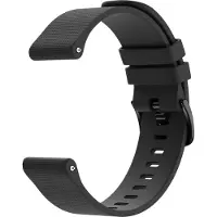 IMoshion Siliconen sportbandje met gesp - Universeel 20 mm aansluiting - Zwart