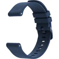IMoshion Siliconen sportbandje met gesp - Universeel 22 mm aansluiting - Donkerblauw