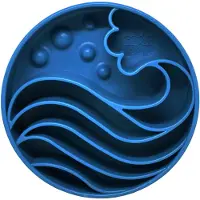 Sodapup Wave Ebowl - Hondenvoerbak - Ø20 cm Blauw