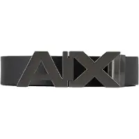 Armani Exchange Heren Leren riem zwart, marine (36), Casual, Klassiek, Leer, Marineblauw 951058CC50543120