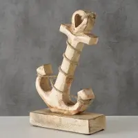 Boltze Decoratief beeld Mariam Anker H21cm mangohout