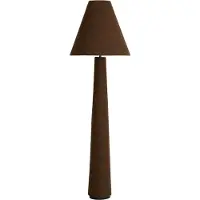 Light & Living Vloerlamp Devia Ø 50cm - bouclé - bruin