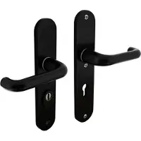 Intersteel Achterdeurbeslag Aurano Pc 72mm Kerntrekbeveiliging Aluminium Zwart