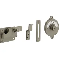 Intersteel WC-overslag vlak vrij/bezet - nikkel mat