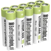 Batterijenhuis AAA Lithium Batterijen 10x