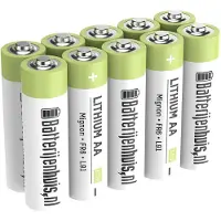 Batterijenhuis AA Lithium Batterijen 10x