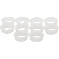 Intersteel set 10 nylon ringen 20mm-18mm - wit