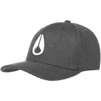 Nixon Deep Down FF Athletic Fit Unisex Cap Grijs/Wit || Maat: L/XL