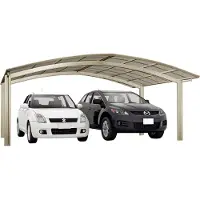 Ximax - 76022 - Aluminium carport Portoforte type 60 M uitvoering roestvrij staal look
