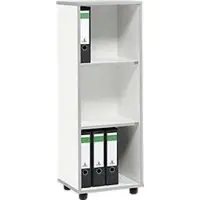 Schäfer Shop Open kast MOXXO IQ, hout, 3 vakken, 3 ordnerhoogten, B 401 x D 362 x H 1115 mm, wit
