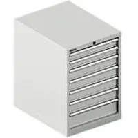 Schäfer Shop ladekast 27-36, 7 schuifladen, tot 75 kg, B 564 x D 725 x H 800 mm, lichtgrijs/lichtgrijs
