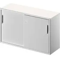 Schäfer Shop Bijzetkast TETRIS SOLID, 2 ordnerhoogten, op bureautafelhoogte, B 1200 mm, 25 mm afdekplaat, wit