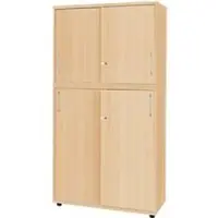 Schäfer Shop Kastcombinatie TETRIS WOOD, met 5 ordnerhoogtes, ruimte voor 60 standaard ordners, afwerking esdoorn