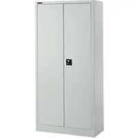 Schäfer Shop universele kast, 5 OH, 4 legborden, afsluitbaar, B 950 x D 400 x H 1935 mm, staal, lichtgrijs RAL 7035/lichtgrijs RAL 7035
