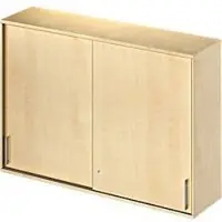 Schäfer Shop Opzetkast met schuifdeuren TETRIS WOOD, 3 ordnerhoogten, B 1600 mm, esdoornpatroon