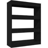 vidaXL Boekenkast/kamerscherm 80x30x103 cm bewerkt hout zwart