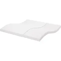vidaXL Schuimmatras, wit, 200x200 cm, 7 zones, stevigheid 20 ILD