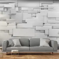 Karo-art 294cm X 210cm - Zelfklevend fotobehang - Abstracte ruimte, 3D look, Premium Print