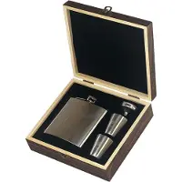 Just slate company Heupfles Sportvissen - Luxe Set - RVS - Gegraveerd - Selbraehouse Scotland