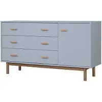 Loft 24 Melanie-Dressoir - 1-deur 3-laden - Grijs Eikenlook