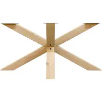 Furniture Legs Europe Spinpoot van eikenhout ongelijkzijdig matrix 180 bij 70 cm en hoogte 72 cm (10 x 10 cm)