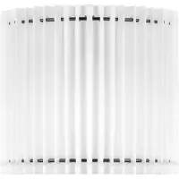 Home Sweet Home Papieren Gevouwen Lampenkap - Cilindrisch - White - ø20 x 17 cm - E27 fitting - Voor Wandlampen en Tafellampen - Ontworpen voor woonkamer en eetkamer