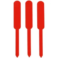 Combicraft steeketiketten of plantenlabels 15x120mm 1000 micron rood - 100 stuks