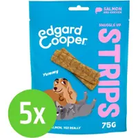 Edgard & Cooper Strips Salmon 75 gr - Hondensnack - 5 verpakkingen