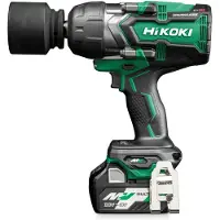 HiKOKI WR36DFWRZ, Accuschroefboormachine met slagfunctie, Pistolgreep, 3/4 inch, Zwart, Groen, Grijs, Borstelloos, IP56