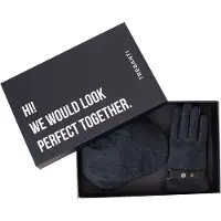 Tresanti | DEMPSEY I Giftset flatcap and gloves | Blauw