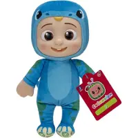 Cocomelon Dino JJ knuffel - 20 cm - Pluche met kunststof hoofd