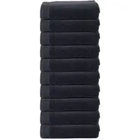 The One Towelling Organische Handdoeken Set - 10 Stuks - 50 x 100 cm - Hotelkwaliteit - Handdoekenset - Badhanddoek - 550gr/m2 - Katoen - Antraciet