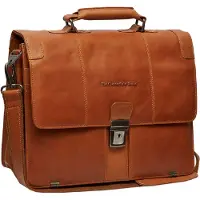 The Chesterfield Brand Stuttgart Koffer Leer 38 cm Laptop compartiment bruin