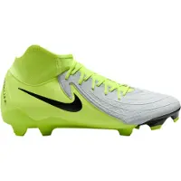 Nike Phantom Luna II Academy Gras / Kunstgras Voetbalschoenen (MG) Neongeel Zilver Zwart