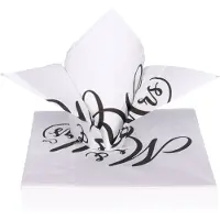 Ambiente Tafel diner servetten - Bruiloft/Huwelijk - 40x - 33 x 33 cm - Trouwen - Partners