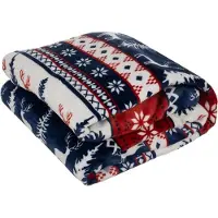Ruhhy Kerst plaid - deken & 2 kussenslopen - deken - kerstdeken - decoratie - wonen - 200 x 160 - cadeau