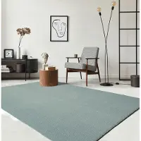 The Carpet RELAX – Extra Zacht & Wasbaar Vloerkleed tot 30°C met Antislip Onderzijde – Fluweelachtige Structuur – Voor Slaapkamer of Woonkamer – Blauw, 80 x 150 cm