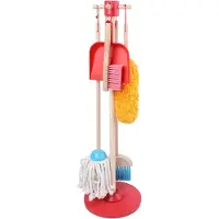 Buxibo Houten Kinder Schoonmaak Set Kids Speelgoed Cleaning Set Houten Gereedschap