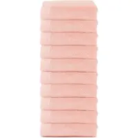 The One Towelling Organische Handdoeken Set - 10 Stuks - 50 x 100 cm - Hotelkwaliteit - Handdoekenset - Badhanddoek - 550gr/m2 - Katoen - Zalmroze