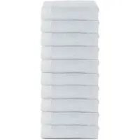 The One Towelling Organische Handdoeken Set - 10 Stuks - 50 x 100 cm - Hotelkwaliteit - Handdoekenset - Badhanddoek - 550gr/m2 - Katoen - Zilver