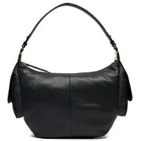 Coccinelle Large Leather Shoulder Bag In Black Maat: OS | Schoudertassen Outlet | Dames | Zwart