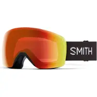 Smith - Skibrillen - Skyline Black Chromapop Everyday Red Mirror voor Unisex - Zwart