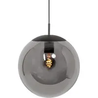 Steinhauer Hanglamp Bollique zwart met smoke glas