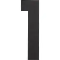 Intersteel XL huiscijfer 30 cm hoog - mat zwart