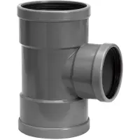 PVC handel Manchet t-stuk 90° m-m, verlopend-200 x 160 x 200 mm, SN4