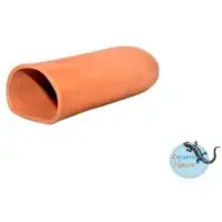 CeramicNature Leghol Rond - Aquarium - Ornament - 12x5x4 cm Rood M