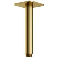 Hotbath Gal GL452 plafondbuis 15cm geborsteld messing PVD
